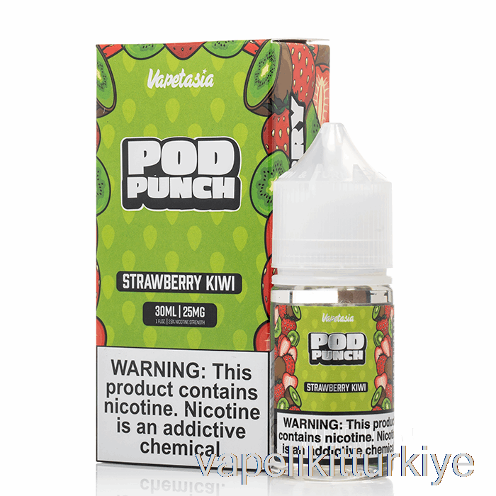 Vape Likit çilek Kivi - Vapetasia Pod Punch Tuzları - 30ml 50mg